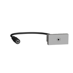 Slika Utičnica Mini Jack 3,5mm 1M aluminijum Schneider