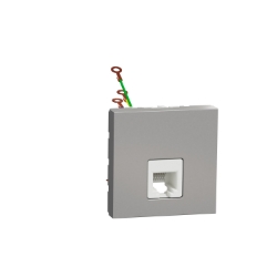 Slika Telefonska utičnica RJ12 2M aluminijum Schneider