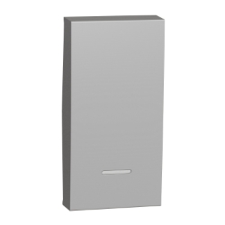 Slika Prekidač jednopolni indikator 1M aluminijum Schneider