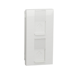 Slika Poklopac RJ45 2X Keystone/Systimax 4M beli Schneider