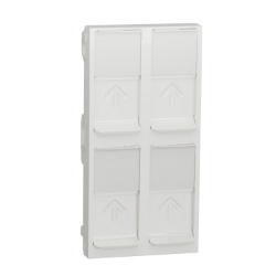 Slika Poklopac RJ45 4X Keystone/Systimax 4M beli Schneider