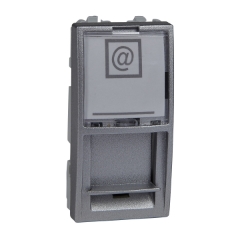 Slika Poklopac modularni 1M RJ45 aluminijumski Unica Schneider