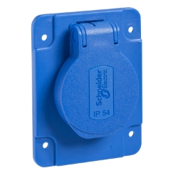Slika Industrijska priključnica 10/16A 2P+E 250VAC IP54 ugradna Praktika Schneider