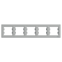 Slika Horizontalni ram za 5 elemenata aluminijum Asfora Schneider