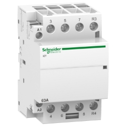 Slika Kontaktor instalacioni ICT 63A 4P 3NO+1NC špulna 220-240V AC Schneider