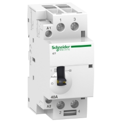 Slika Kontaktor instalacioni ICT 40A 2P 2NO špulna 220-240V AC MO kontakt Schneider