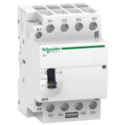 Slika Kontaktor instalacioni ICT 63A 4P 4NO MO špulna 220-240V AC kontakt Schneider