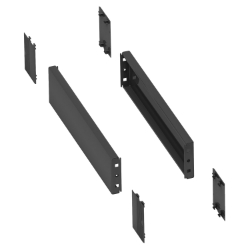 Slika Bočne stranice za podnožje Spacial SFSM-300x100mm-savijena čelična ploča-RAL7022-IP30-IK10 Schneider