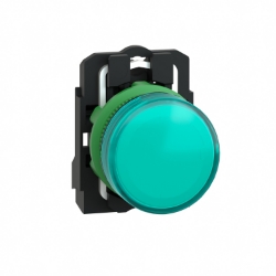 Slika Lampica signalna kompletna zelena O22 LED integrisani 110-120V Schneider