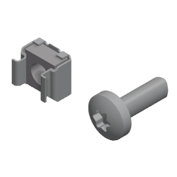 Slika Set kaveznih matica M6 Actassi za 8.5 mm kvadratne otvore 100 komada Schneider
