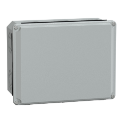 Slika Kutija metalna industrijska 206x156x83 mm niski poklopac IP55 siva Schneider