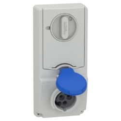 Slika Utičnica sa blokadom 16A 2P+E 200-250VAC IP44 panel Unica Schneider