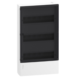 Slika Spratna tabla nadgradna 3x12 modula zatamnjena vrata Mini Pragma Schneider