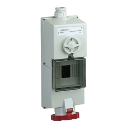 Slika Isoblock utičnica sa blokadom 63A 3P+E 380-415VAC IP65 nadzidna Schneider