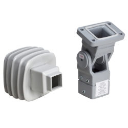 Slika Nosač zglobni kvadratni 50 mm liveni čelik RAL 7040 za S3CM HMI ormane Schneider