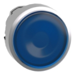 Slika Glava tastera svetlećeg fi22 integrisan LED metalna IP66 plava Harmony XB4 Schneider