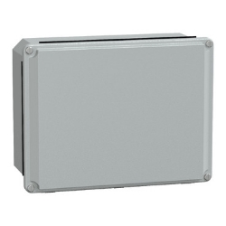 Slika Kutija metalna industrijska 206x156x83 mm niski poklopac IP55 siva RAL 7035 Schneider